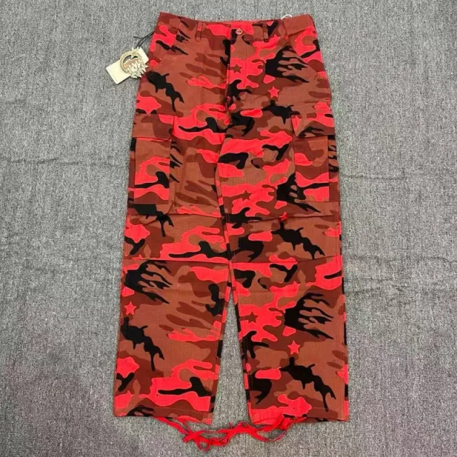 Red camouflage trousers