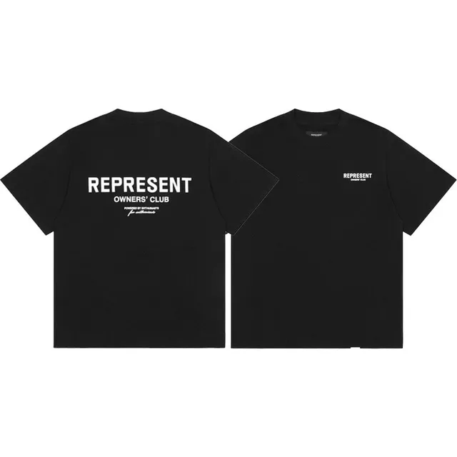 Represent Owners' Club Tee Black Logo Print
