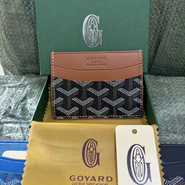 Goyard Card Holder Chevron Canvas