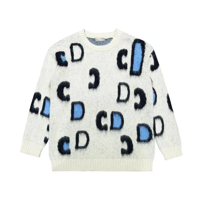 Balenciaga Knit Sweater CD Logo Print