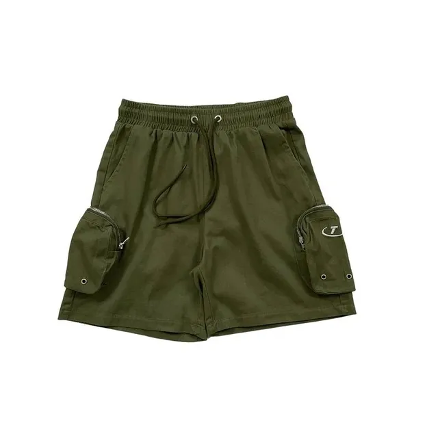 Cargo Shorts Zippered Pocket