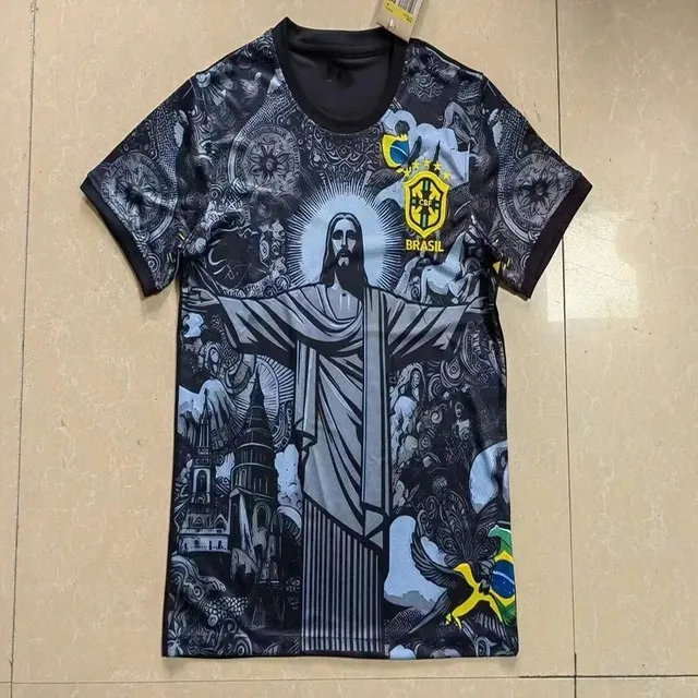 Brazil National Team Jersey Christ the Redeemer Graphic