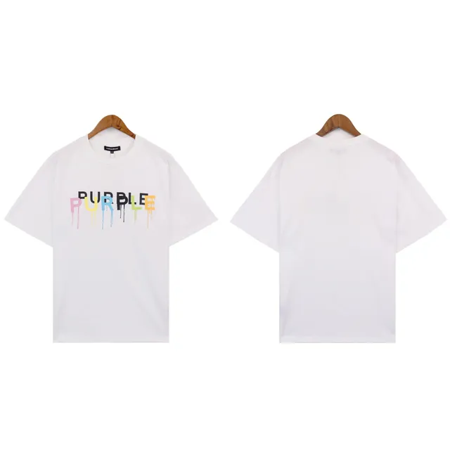 Purple Brand Graphic Tee Dripping Logo