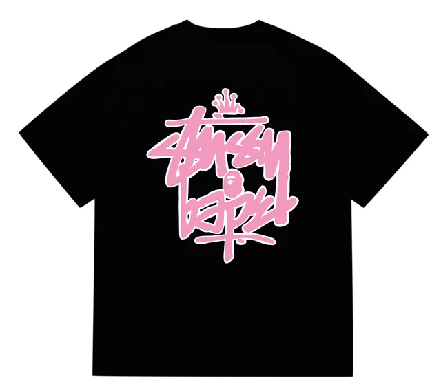 Stüssy Graphic Tee Stussy x BAPE Crown Logo