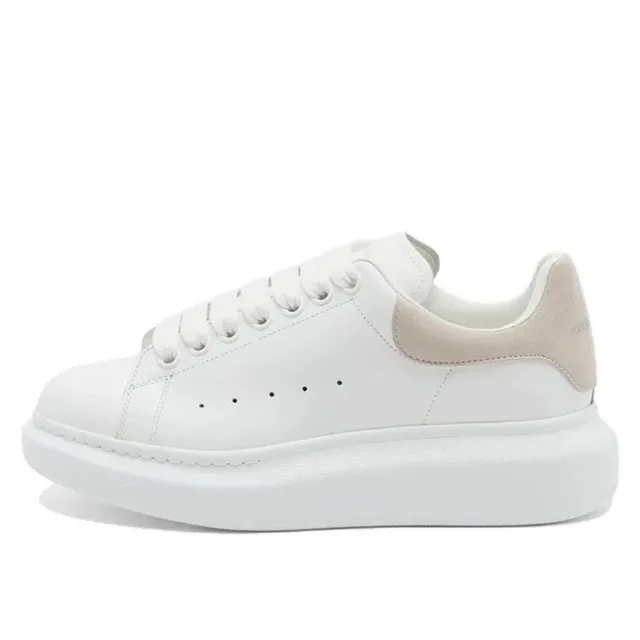 Alexander McQueen Oversized Sneaker White with Beige Heel Tab