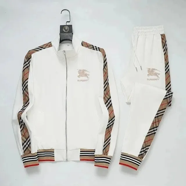 Burberry Track Suit Check Stripe Trim