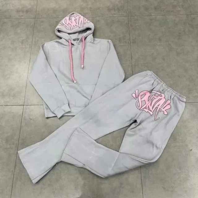 Fear of God Essentials Hoodie and Joggers Set Graffiti Logo