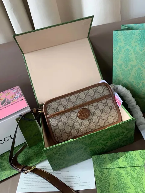 Gucci GG Marmont Mini Bag Canvas and Leather