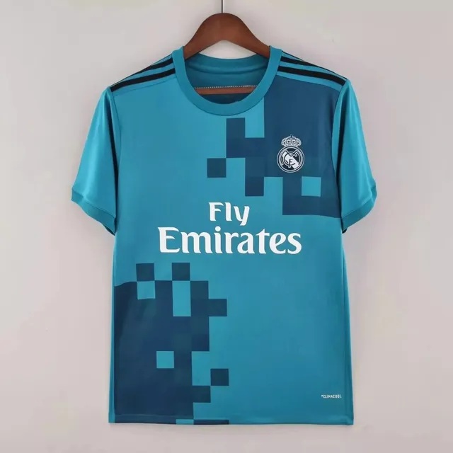 Adidas Real Madrid Away Jersey Pixelated Teal