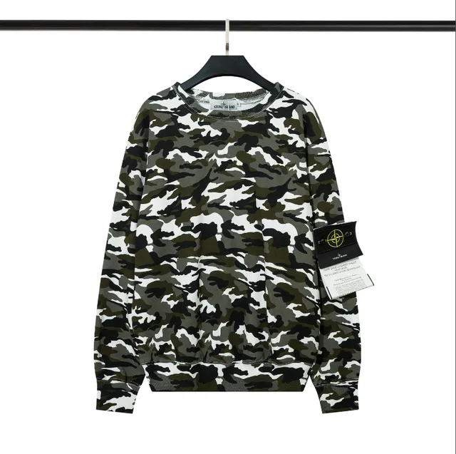 Stone Island Crewneck Sweatshirt Camouflage Print
