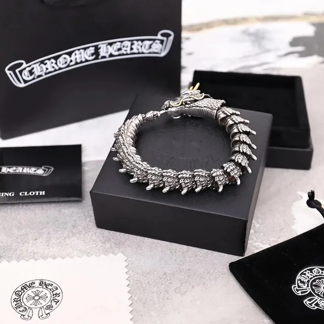 Chrome Hearts Dragon Bracelet Sterling Silver