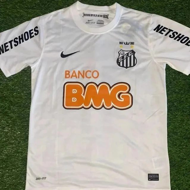 Nike Santos FC Away Jersey Banco BMG Sponsor
