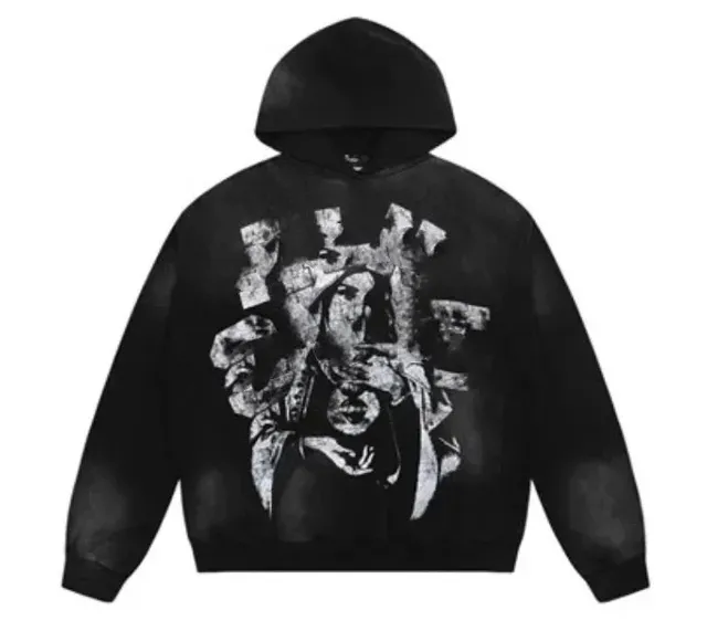 Gallery Dept. Hoodie Distressed Graphic Print