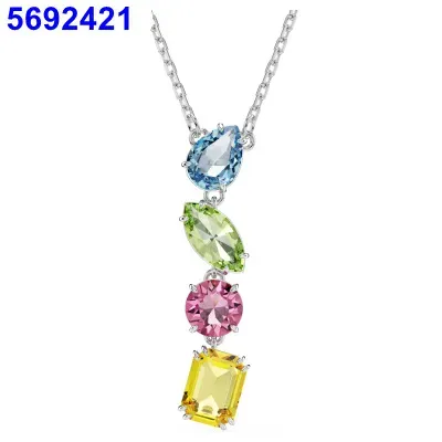 Three color candy tassel necklace