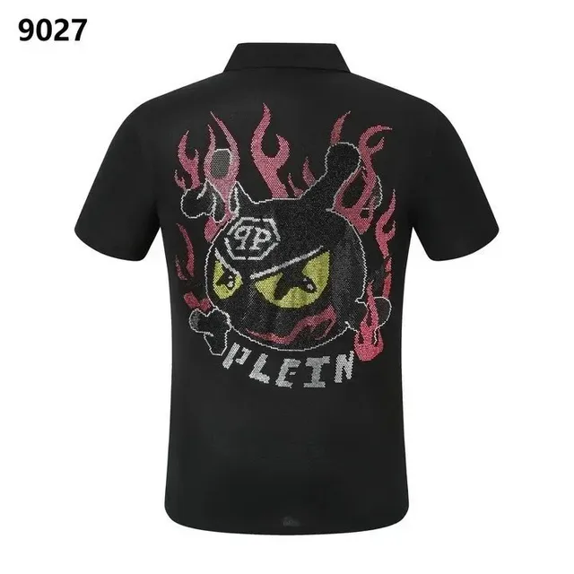 Polo Shirt Flame Devil Graphic