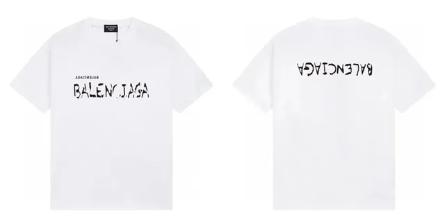 Balenciaga Logo T-Shirt Distressed Print