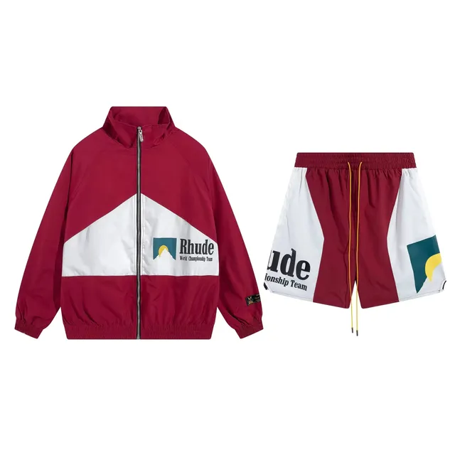 Rhude Windbreaker and Shorts Set World Championship Team