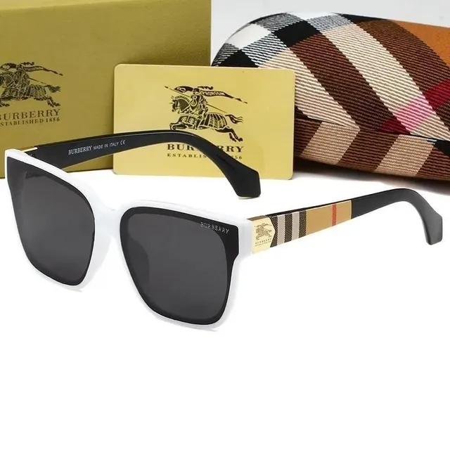 Burberry Square Sunglasses Checkered Temple