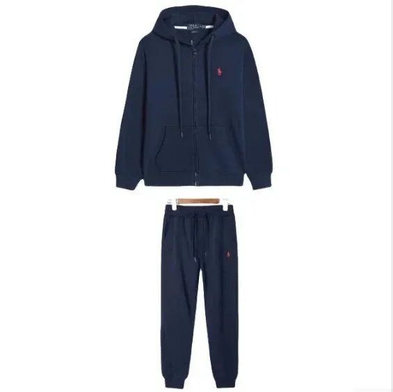 Polo Ralph Lauren Zip-Up Hoodie and Joggers Set Navy with Pony Logo