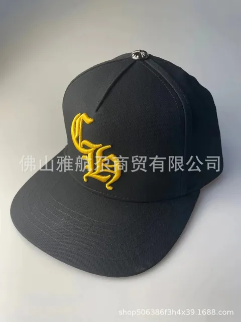 Chrome Hearts Snapback Cap Gold Logo Embroidery