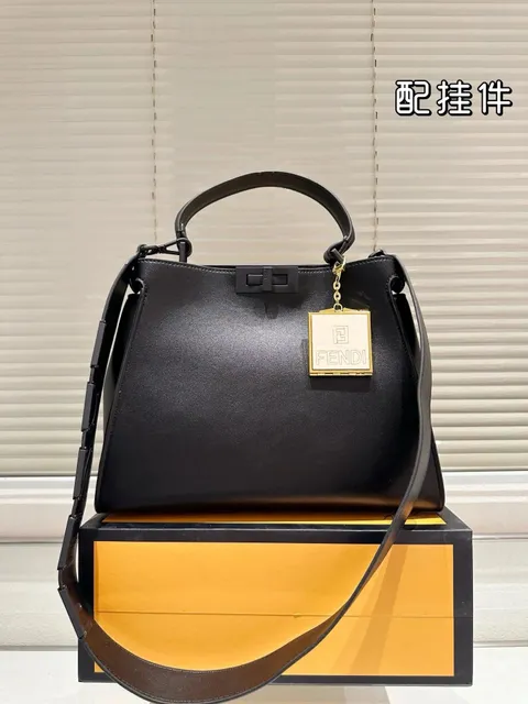Fendi Baguette Black Leather