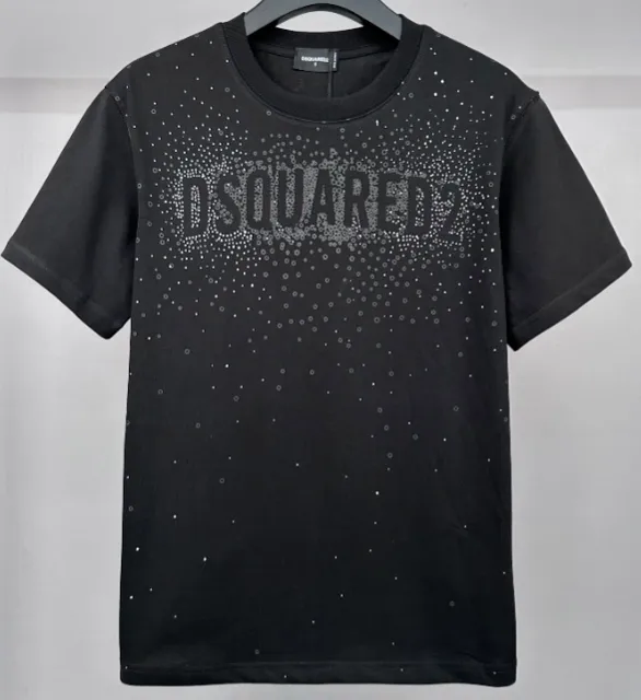 Dsquared2 Logo T-Shirt Crystal-Embellished