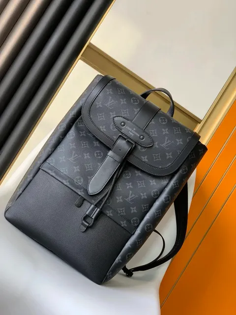 Louis Vuitton Monogram Canvas Backpack Black Monogram