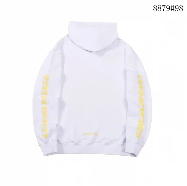 Chrome Hearts Hoodie Gold Logo Sleeve Print