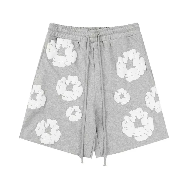 Off-White Scrunched Logo Shorts Cloud Print