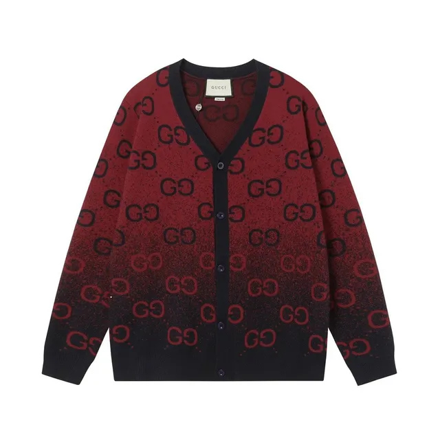 Gucci GG Knit Cardigan Ombre GG Print