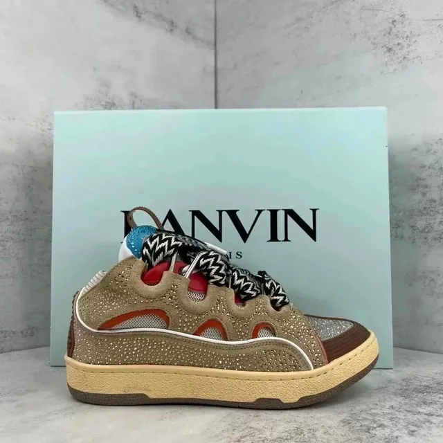 Lanvin Sneaker Crystal-Embellished Mesh
