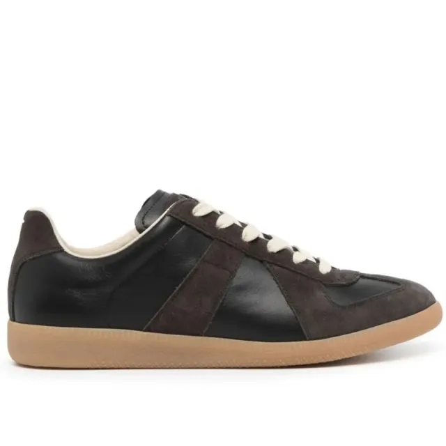 Maison Margiela Future Sneaker Black Brown Suede