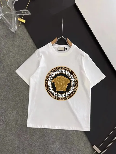 Versace Medusa Graphic Tee Gold Medusa Logo