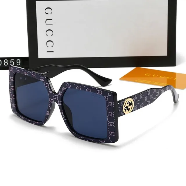Gucci Square Sunglasses GG Monogram Print