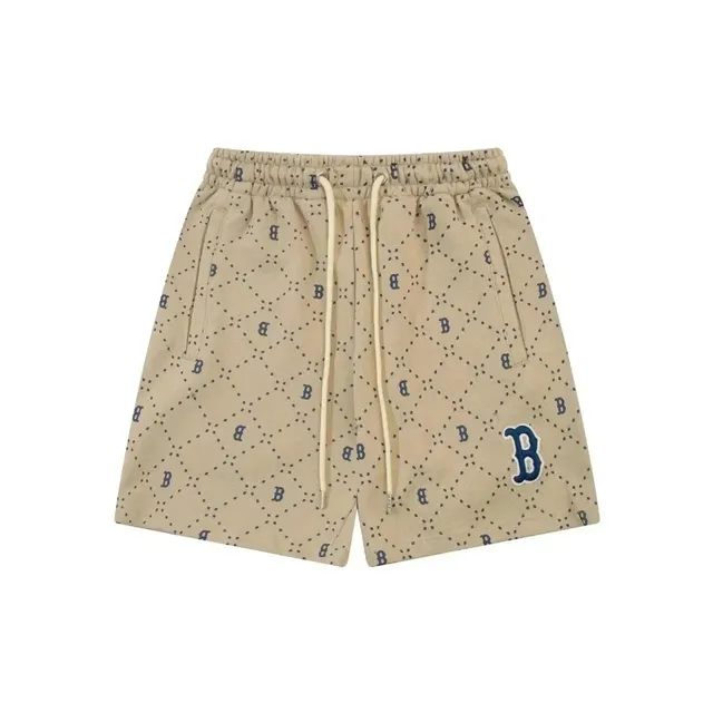 BAPE Logo Print Shorts Diamond Pattern