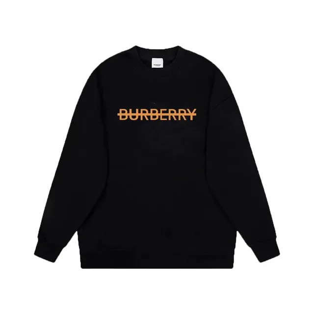 Burberry Crewneck Sweatshirt Orange Logo