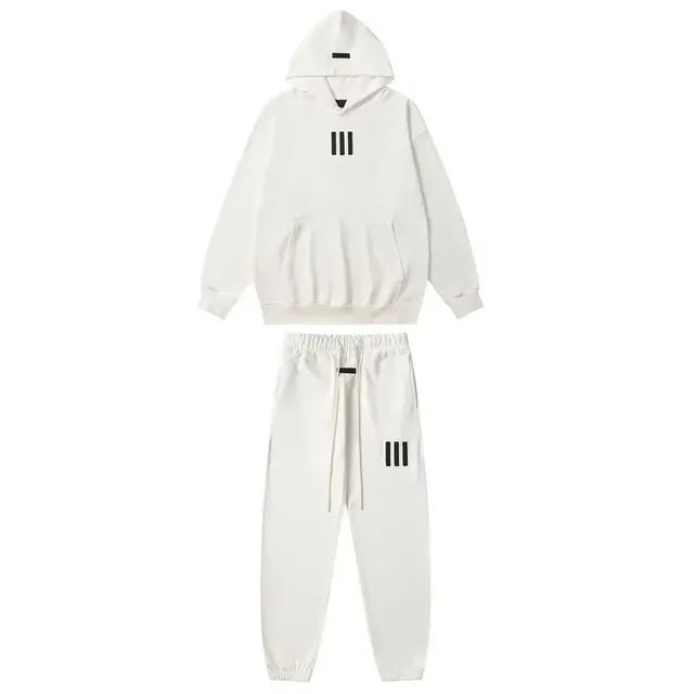 Adidas × Fear of God Hoodie and Joggers Set Triple Stripe