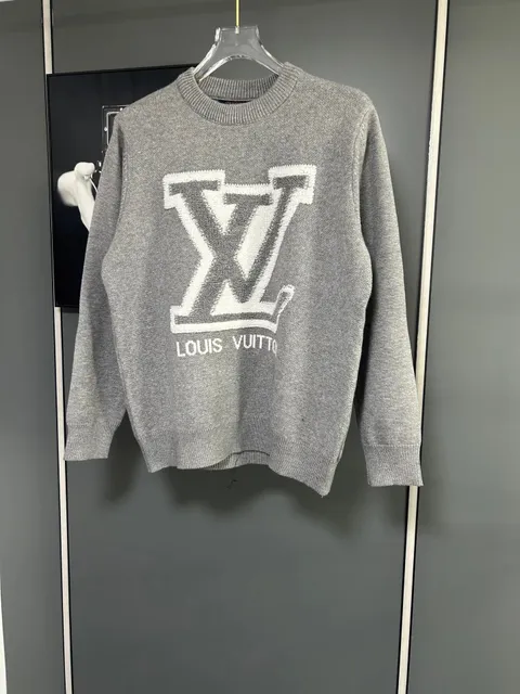 Louis Vuitton LV Logo Knit Sweater Monogram Intarsia