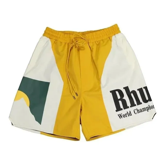 Rhude World Champion Shorts Colorblock Logo
