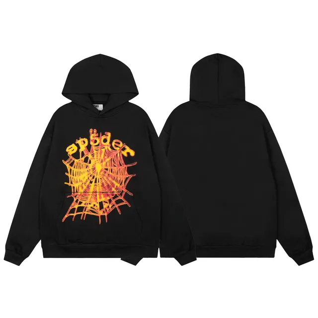 Sp5der Hoodie Spider Web Print