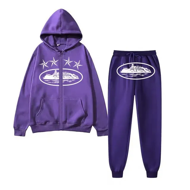 Hoodie and Jogger Set Cruise Ship Graphic