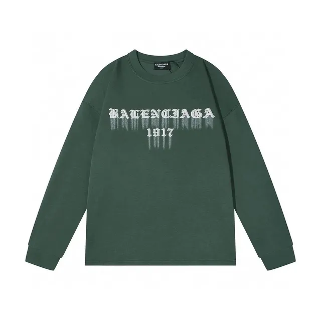 Balenciaga Long-Sleeve Tee 1917 Logo Print