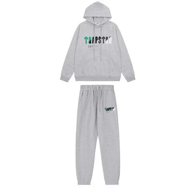 Trapstar Hoodie and Joggers Set Green Logo