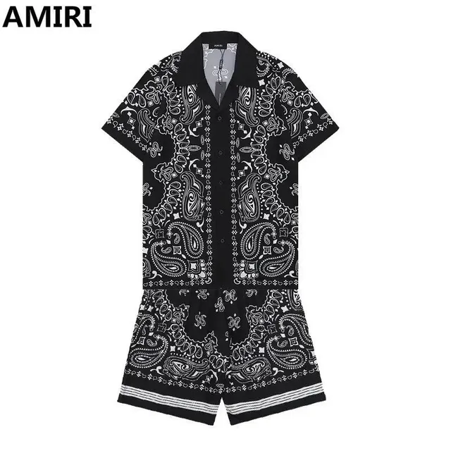 Amiri Paisley Print Short Set Bandana Print