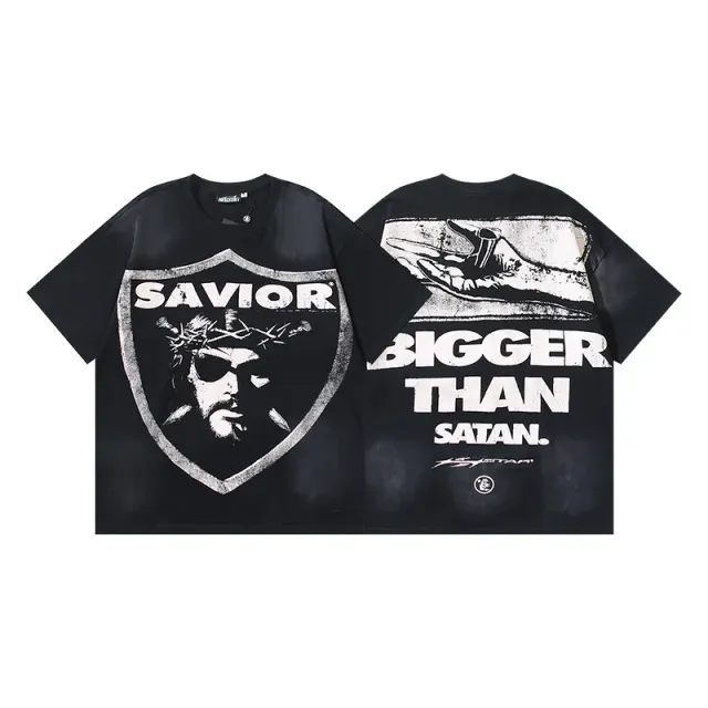 Hellstar Graphic Tee Savior Bigger Than Satan