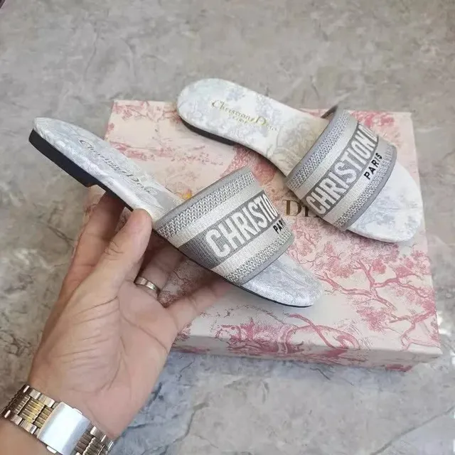 Dior B22 Slide Oblique Logo
