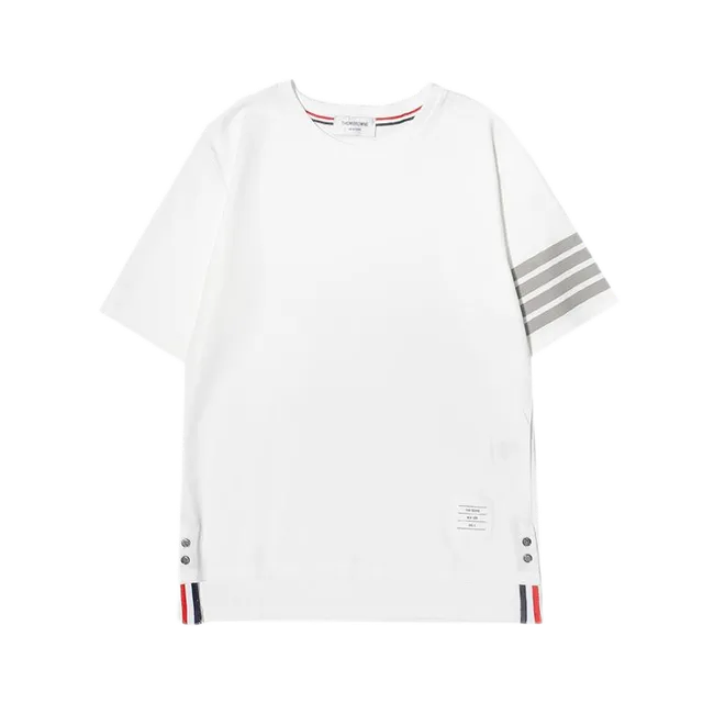 Thom Browne Short Sleeve T-Shirt Four-Bar Stripe