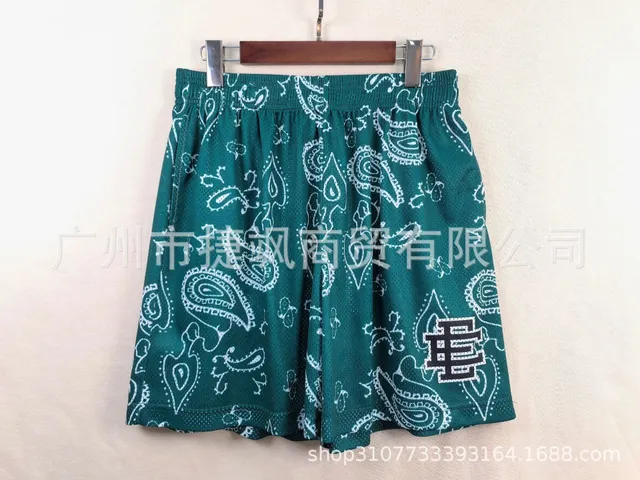 Eric Emanuel Mesh Shorts Paisley Print