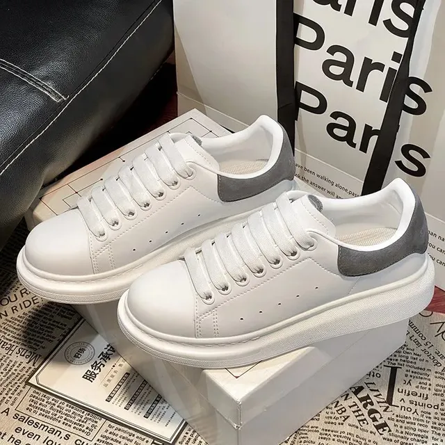 Alexander McQueen Oversized Sneaker White Grey