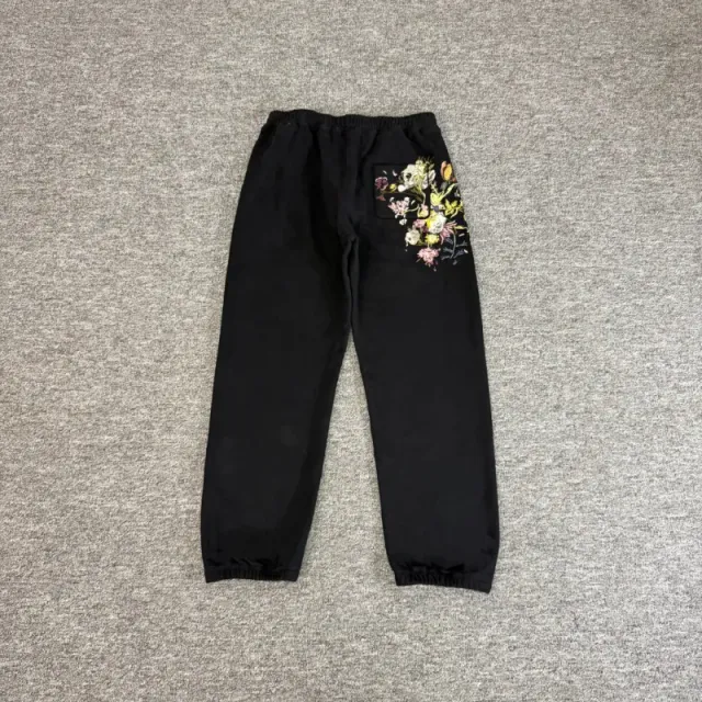 510刺绣抓绒卫裤(黑)